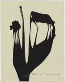 Artist: b'Thake, Eric.' | Title: b'Greeting card: Christmas (What a cow!).' | Date: 1945 | Technique: b'linocut, printed in black ink, from one block'