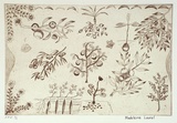 Artist: b'Laurel, Madeleine Yangkana.' | Title: b'Food from different places: from sandhill, from creek, from flatcountry, from river' | Date: 2001, August - September | Technique: b'etching, printed in sepia ink, from one plate'