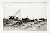 Artist: b'GOODCHILD, John' | Title: b'The estuary' | Date: c.1925 | Technique: b'etching, printed in black ink, from one plate'