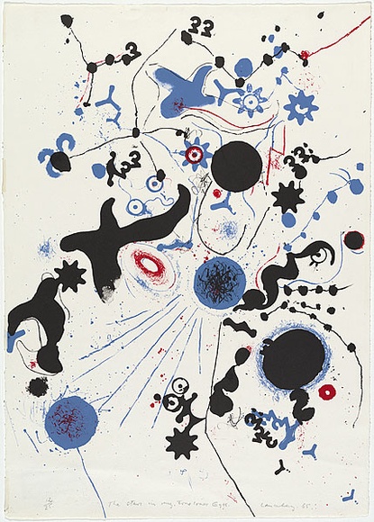 Artist: b'Lanceley, Colin.' | Title: bThe stars in my true love's eyes. | Date: 1965 | Technique: b'lithograph, printed in colour, from multiple zinc plates' | Copyright: b'\xc2\xa9 Colin Lanceley. Licensed by VISCOPY, Australia'