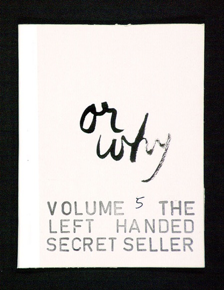 Artist: b'Twigg, Tony.' | Title: b'The left handed secret seller.  Or why?.' | Date: 1982 | Technique: b'book of rubber stamps and pen and ink' | Copyright: b'\xc2\xa9 Tony Twigg. Licensed by VISCOPY, Australia'