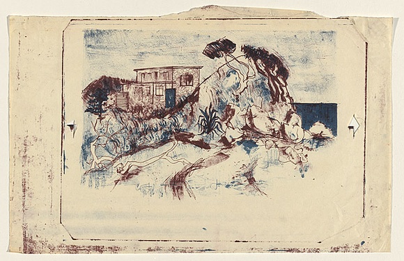 Title: b'Quoin Island' | Technique: b'lithograph, printed in colour, from multiple stones'