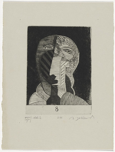 Artist: SELLBACH, Udo | Title: not titled | Technique: etching, aquatint, printed in black ink, from one copper plate