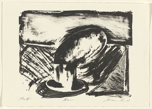 Artist: b'Lee, Graeme.' | Title: b'Blown' | Date: 1996 | Technique: b'lithograph, printed in black ink, from one stone'