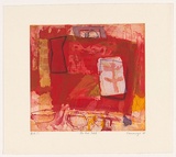Artist: Cummings, Elizabeth. | Title: The red table. | Date: 2001 | Technique: etching and aquatint, printed in colour, from five plates