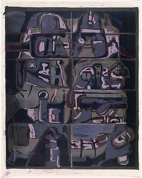 Artist: b'Senbergs, Jan.' | Title: b'The main body' | Date: 1965 | Technique: b'screenprint, printed in colour, from multiple stencils' | Copyright: b'\xc2\xa9 Jan Senbergs. Licensed by VISCOPY, Australia'