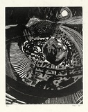 Artist: b'Shaw, Michael Allen.' | Title: b'(Still life)' | Date: 1962 | Technique: b'wood-engraving, printed in black ink, from one block'