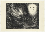 Artist: b'BOYD, Arthur' | Title: b'The vision of the church on fire.' | Date: (1965) | Technique: b'lithograph, printed in black ink, from one plate' | Copyright: b'Reproduced with permission of Bundanon Trust'