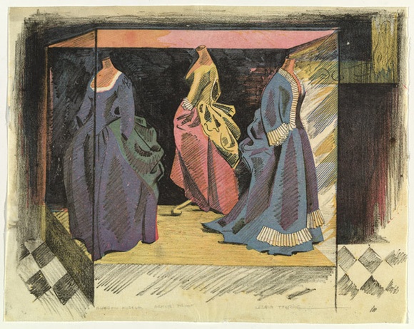 Artist: b'Thorpe, Lesbia.' | Title: b'Glasgow Museum' | Date: 1956 | Technique: b'lithograph and linocut, printed in colour, from four blocks'