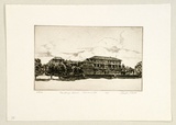 Artist: PLATT, Austin | Title: The Kings School, Parramatta | Date: 1935 | Technique: etching, printed in black ink, from one plate