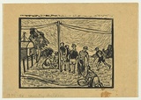 Artist: b'Groblicka, Lidia.' | Title: b'Country children' | Date: 1955-56 | Technique: b'woodcut, printed in black ink, from one block'