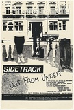 Artist: Lindhout, Simone. | Title: Out from Under: A play writted and devised by Sidetrack Theatre | Date: 1983 | Technique: screenprint, printed in black ink, from one stencil
