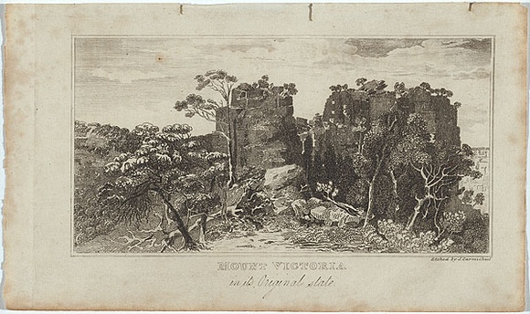 Artist: b'Carmichael, John.' | Title: b'Mount Victoria in its original state.' | Date: 1833 | Technique: b'etching, printed in black ink, from one copper plate'