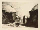 Artist: GOODCHILD, John | Title: Tile Kilns | Date: 1928 | Technique: drypoint, printed in black ink, from one plate