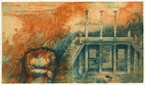 Title: Delos | Date: 1991 | Technique: etching, printed in blue and orange ink, from one plate