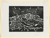 Artist: b'Grey-Smith, Guy' | Title: b'Mount Augustus I' | Date: 1975 | Technique: b'woodcut, printed in black ink, from one block'
