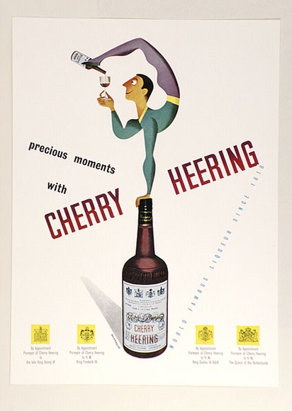 Artist: b'Bainbridge, John.' | Title: b'Precious moments with Cherry Heering.' | Date: c.1946 | Technique: b'photo-lithograph'