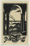 Artist: b'FEINT, Adrian' | Title: b'Bookplate: F C V Lane.' | Date: 1932 | Technique: b'wood-engraving' | Copyright: b'Courtesy the Estate of Adrian Feint'