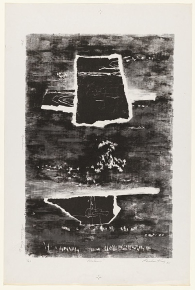 Artist: b'KING, Grahame' | Title: b'Nocturne' | Date: 1965 | Technique: b'lithograph, printed in black ink, from one stone [or plate]'
