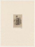 Artist: Rees, Lloyd. | Title: Old medical school University of Sydney | Date: 1922 | Technique: etching, printed in brown ink, from one copper plate | Copyright: © Alan and Jancis Rees