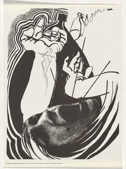 Artist: Whiteley, Brett. | Title: Vietnam | Date: 1970 | Technique: offset-lithograph, printed in black ink, from one plate | Copyright: This work appears on the screen courtesy of the estate of Brett Whiteley