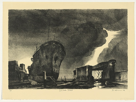 Artist: b'AMOR, Rick' | Title: b'Desolate place.' | Date: 2004 | Technique: b'lithograph, printed in black ink, from one stone'