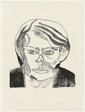 Artist: bL'Estrange, Sally. | Title: b'(Dr Blewitt)' | Date: 1985 | Technique: b'lithograph, printed in black ink, from one stone'
