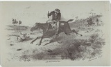 Artist: GILL, S.T. | Title: Bushrangers flight. | Date: 1855-56 | Technique: lithograph, printed in black ink, from one stone