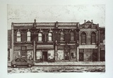 Artist: b'Dickson, Clive.' | Title: b'Brunswick street' | Date: 2001, 6 May | Technique: b'etching, printed in black ink, from one plate'