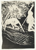 Artist: b'BOYD, Arthur' | Title: b'Invocation.' | Date: 1973-74 | Technique: b'aquatint, printed in black ink, from one plate' | Copyright: b'Reproduced with permission of Bundanon Trust'