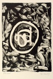 Artist: Allen, Joyce. | Title: (Symbol in circle). | Date: 1987 | Technique: monotype, printed in black ink, from one plate