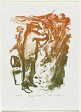 Artist: b'NICOLSON, Noel' | Title: b'Grape picker II' | Date: 1997, May | Technique: b'lithograph, printed in colour, from one stone'