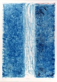 Artist: Buckley, Sue. | Title: Waterfall. | Date: 1975 | Technique: lithograph, printed in colour, from multiple stones [or plates] | Copyright: This work appears on screen courtesy of Sue Buckley and her sister Jean Hanrahan