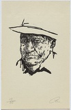 Artist: b'Millward, Clem.' | Title: b'not titled.' | Date: 1956-57 | Technique: b'linocut, printed in black ink, from one block'