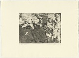 Artist: PARR, Mike | Title: Gun into vanishing point 10 | Date: 1988-89 | Technique: drypoint and foul biting, printed in black ink, from one copper plate