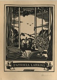 Artist: FEINT, Adrian | Title: Bookplate: Patricia Larkins. | Date: (1936) | Technique: wood-engraving, printed in black ink, from one block | Copyright: Courtesy the Estate of Adrian Feint