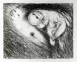 Artist: BOYD, Arthur | Title: St Francis lying in the flames. | Date: (1965) | Technique: lithograph, printed in black ink, from one plate | Copyright: Reproduced with permission of Bundanon Trust