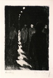 Artist: b'Scharf, Theo.' | Title: b'Revellers' | Date: c.1922 | Technique: b'etching, drypoint and aquatint, printed in black ink, from one plate' | Copyright: b'\xc2\xa9 The Estate of Theo Scharf.'