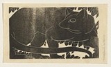 Artist: Walker, Ralph Trafford. | Title: (Possom) | Date: 1937 | Technique: linocut, printed in black ink, from one block