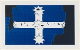 Artist: b'Kelly, William.' | Title: b'Eureka flag.' | Date: 1970 | Technique: b'screenprint, printed in colour, from three stencils'