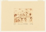 Artist: Sharpe, Dulcie. | Title: not titled [camel] | Date: 2004 | Technique: drypoint etching, printed in brown ink, from one perspex plate