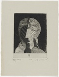 Artist: SELLBACH, Udo | Title: not titled | Technique: etching, aquatint, printed in black ink, from one copper plate