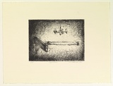 Artist: b'Mortensen, Kevin.' | Title: b'Lightbeam' | Date: 2000 | Technique: b'etching, printed in black ink, from one copper plate' | Copyright: b'\xc2\xa9 Kevin Mortensen'