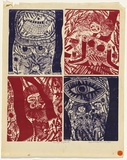 Artist: HANRAHAN, Barbara | Title: The Eye of God II | Date: 1964 | Technique: lithograph, printed in colour, from four plates