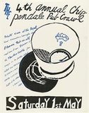 Artist: WORSTEAD, Paul | Title: The fourth Annual Chippendale Pub Crawl ... Saturday 1st. May | Date: 1976 | Technique: screenprint, printed in colour, from multiple stencils | Copyright: This work appears on screen courtesy of the artist