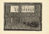 Artist: Brack, John. | Title: Mirrors and scissors. | Date: 1966 | Technique: etching, printed in black ink with plate-tone, from one copper plate | Copyright: © Helen Brack