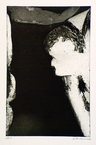 Artist: b'BALDESSIN, George' | Title: b'(Figurative study).' | Date: 1964 | Technique: b'etching and aquatint, printed in black ink, from one plate'