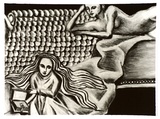 Artist: Watson, Jane | Title: not titled [Black and white copy of two figures] | Date: 1993 | Technique: digital-print, printed in black, from photograph