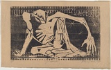 Artist: Trauer, Robert. | Title: J'accuse | Date: 1963 | Technique: woodcut, printed in black ink, from one block