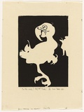 Artist: Thake, Eric. | Title: In the Nude: Oh! Mr Thake | Date: 1963 | Technique: linocut, printed in black ink, from one block